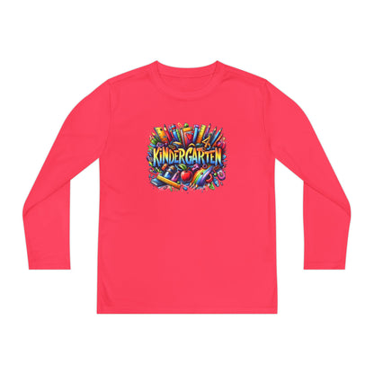 Kindergarten Crayons Youth Long Sleeve Tee