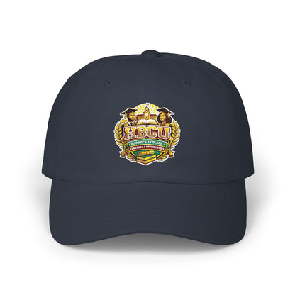 Dad Cap with Vintage Floral Crest Embroidered Design