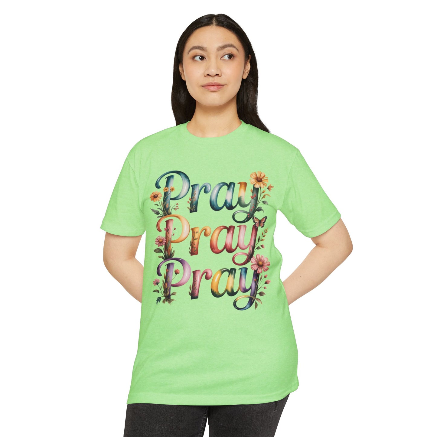 Pray Pray Pray Floral T-Shirt