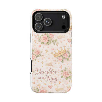 Daughter of the King Floral Phone Case — Tough Magnetic Protective Cover