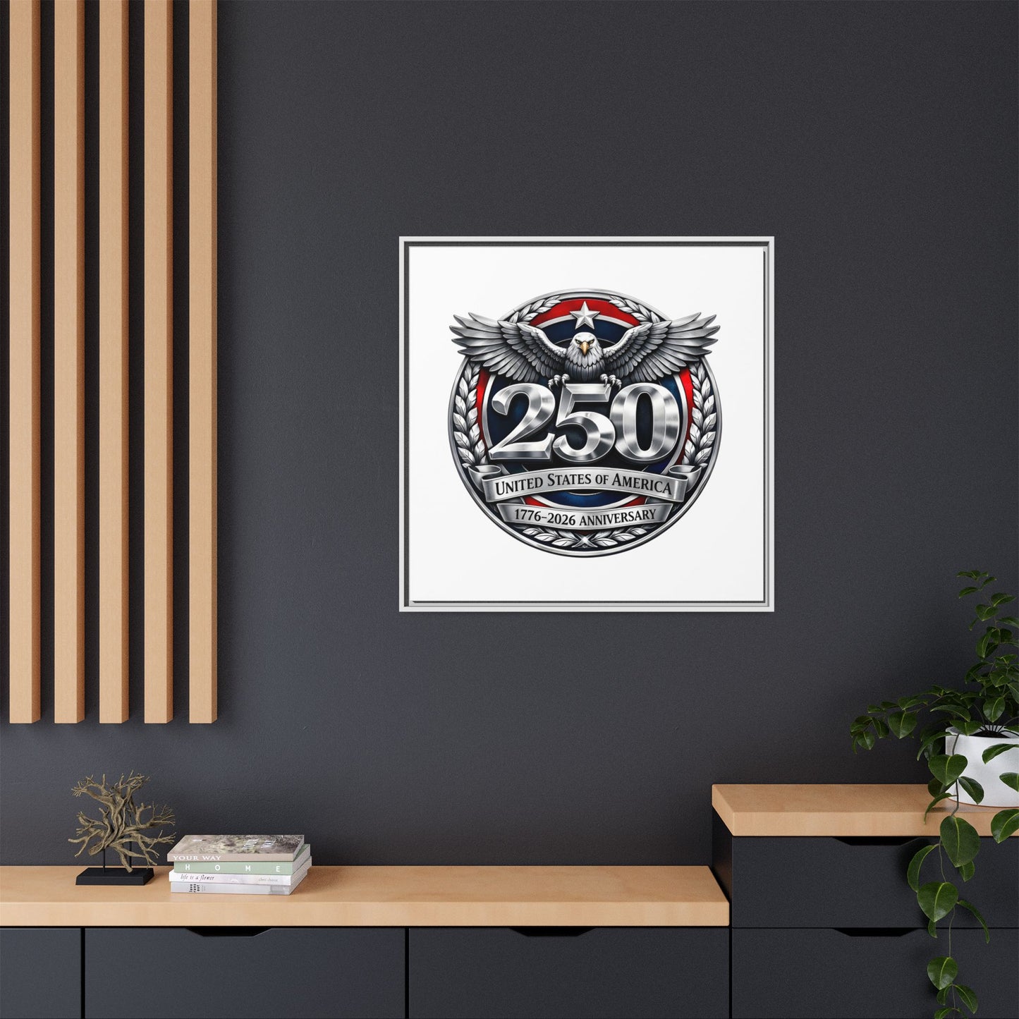 Matte Canvas, Framed (Multi-color)