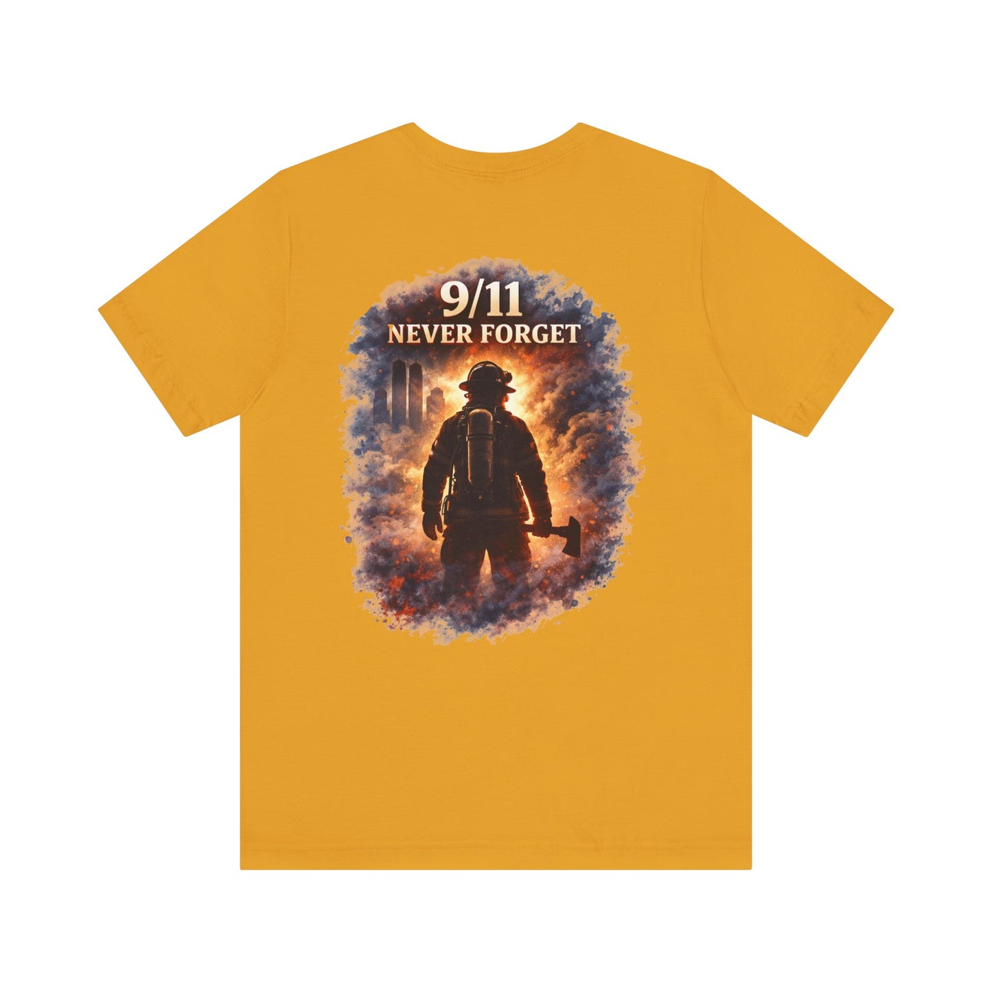 9/11 Never Forget Firefighter Tribute Tee
