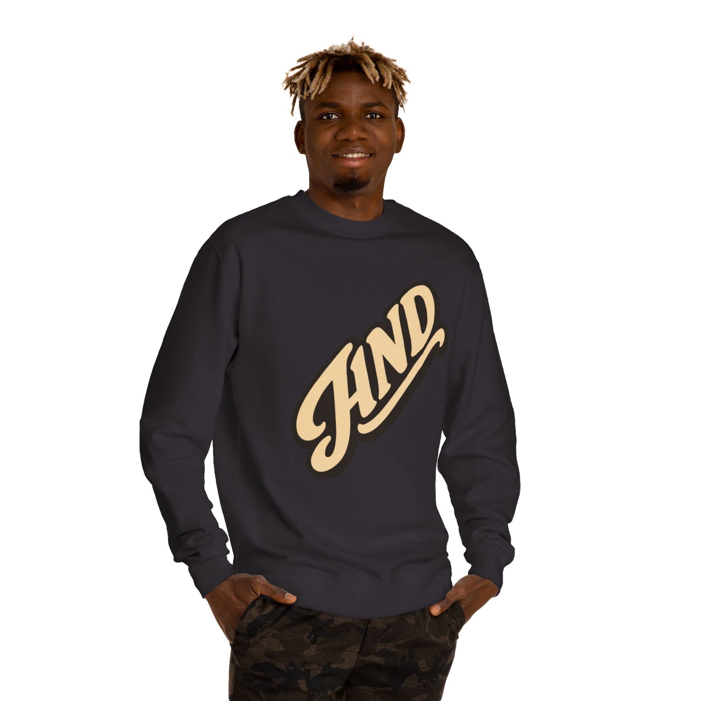 Kind Script Sweatshirt — Retro 'KIND' Graphic Crewneck