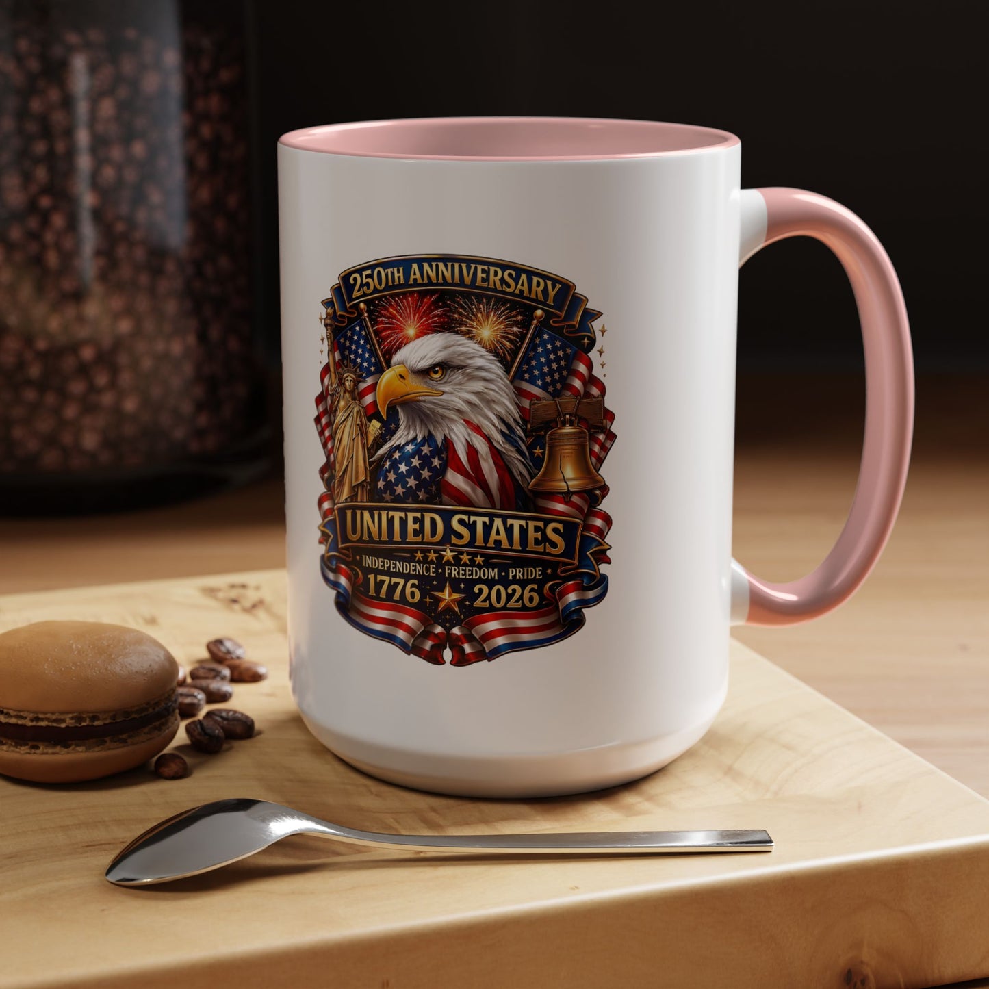 250th Anniversary United States Eagle Coffee Mug – Patriotic 1776–2026 Accent Mug