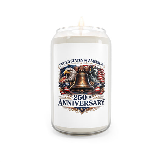 250th Anniversary Liberty Bell Soy Candle — Patriotic Scented Candle (13.75 oz)