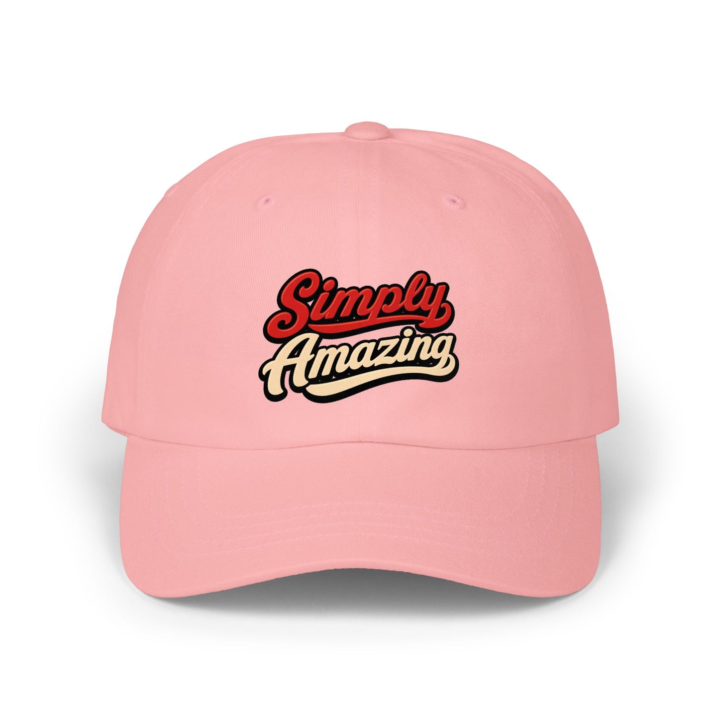 Classic Dad Cap — "Simply Amazing" Embroidered Dad Hat