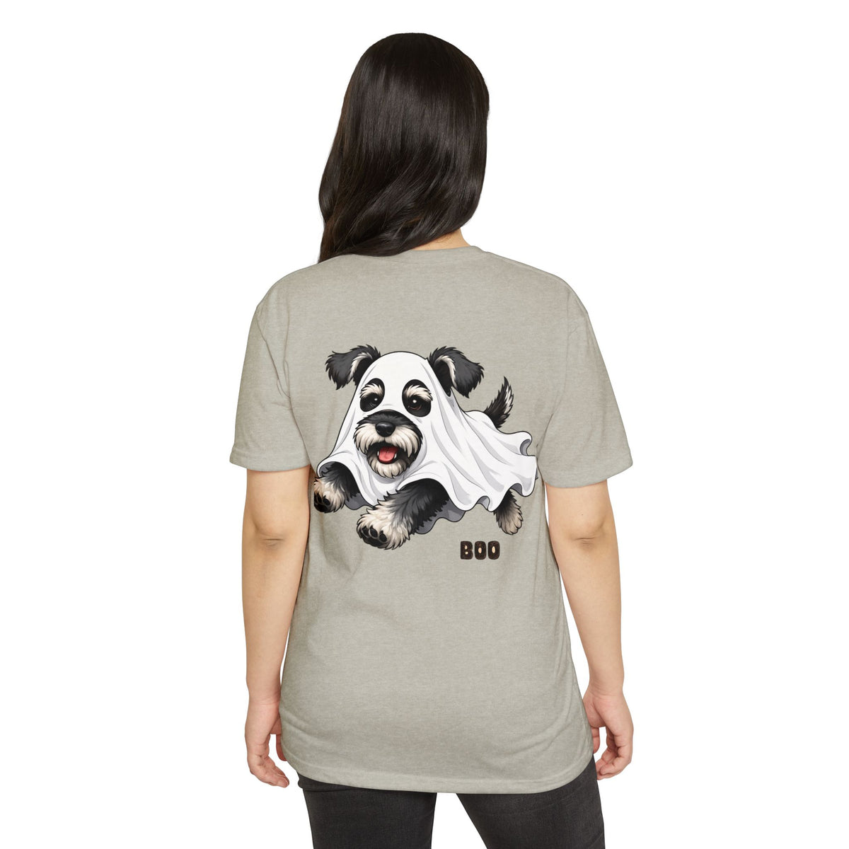 Cute Ghost Puppy T-Shirt — "Boo" Halloween Dog Tee