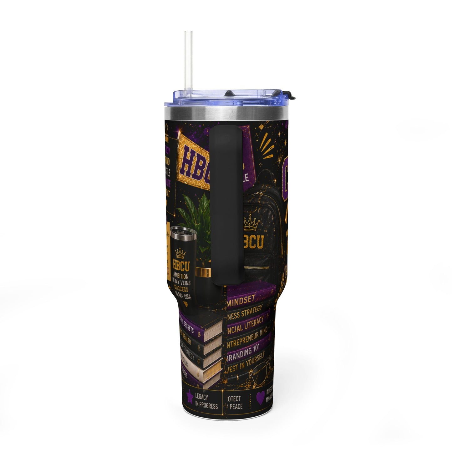 Campus Hustler 40oz Vacuum Tumbler – HBCU Motivational Travel Mug