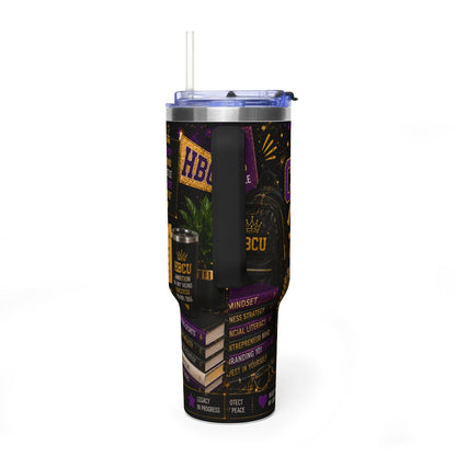 Campus Hustler 40oz Vacuum Tumbler – HBCU Motivational Travel Mug
