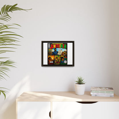 Juneteenth Comic Art Canvas - Framed Matte Wall Decor