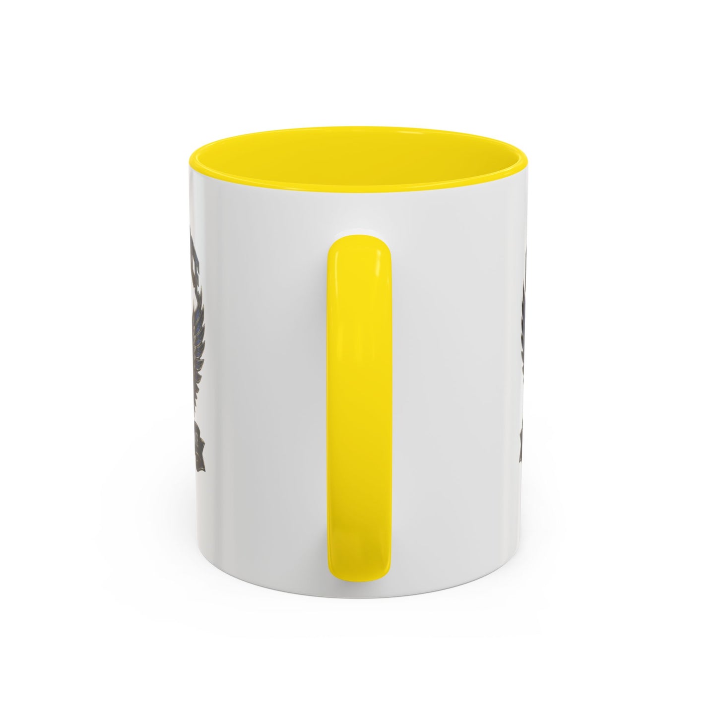 U.S. Air Force Emblem Accent Coffee Mug — Defend Protect Dominate (11/15oz)