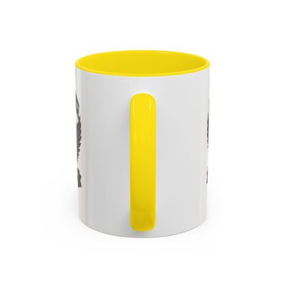 U.S. Air Force Emblem Accent Coffee Mug — Defend Protect Dominate (11/15oz)