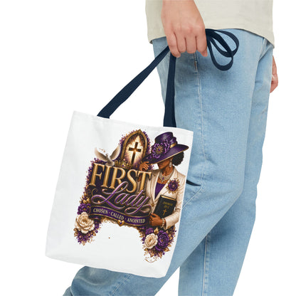 First Lady Christian Tote Bag — Chosen, Called, Anointed Church Purse