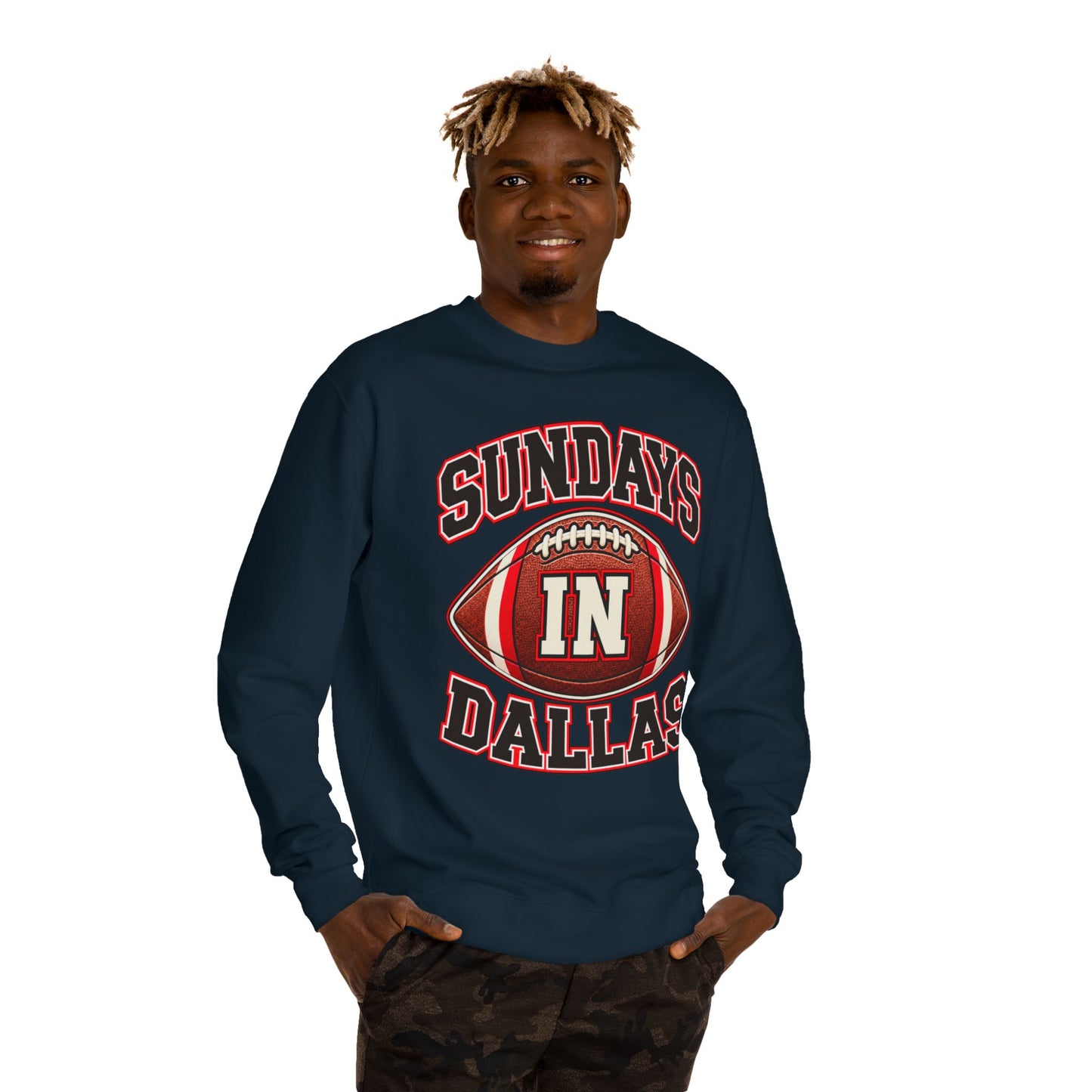 Sundays in Dallas Football Sweatshirt