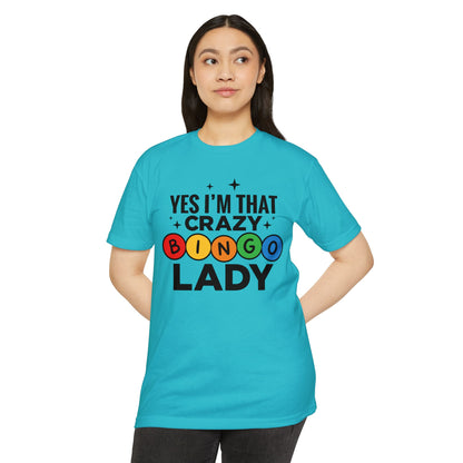 Bingo Lady T-Shirt — "Yes I'm That Crazy Bingo Lady" Funny Graphic Tee