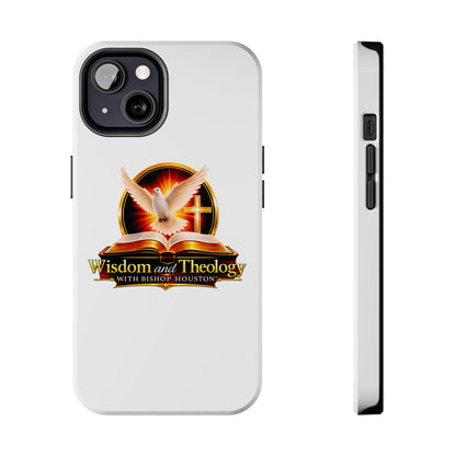 Wisdom and Theology Tough Phone Case — Christian Dove & Cross Design