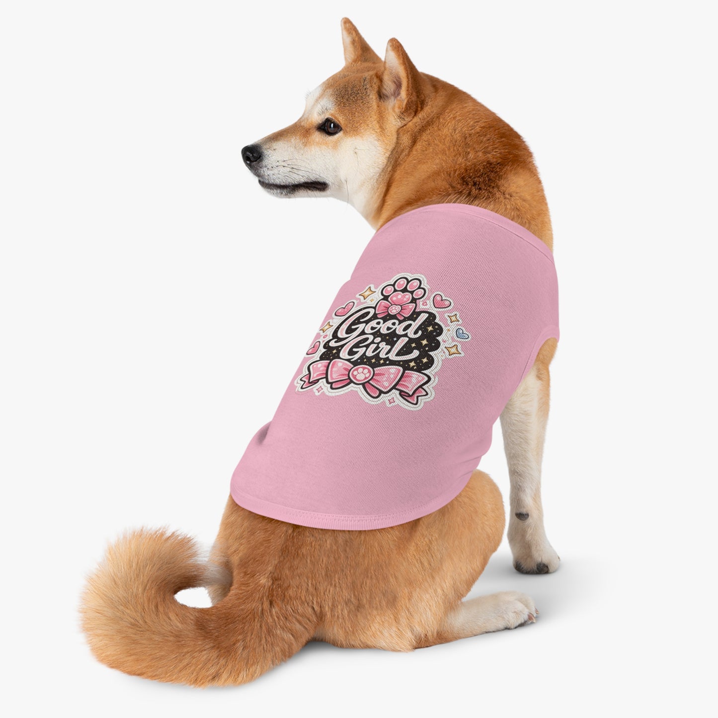 Good Girl Pet Tank Top — Cute Paw Print Dog Shirt for Small Dogs