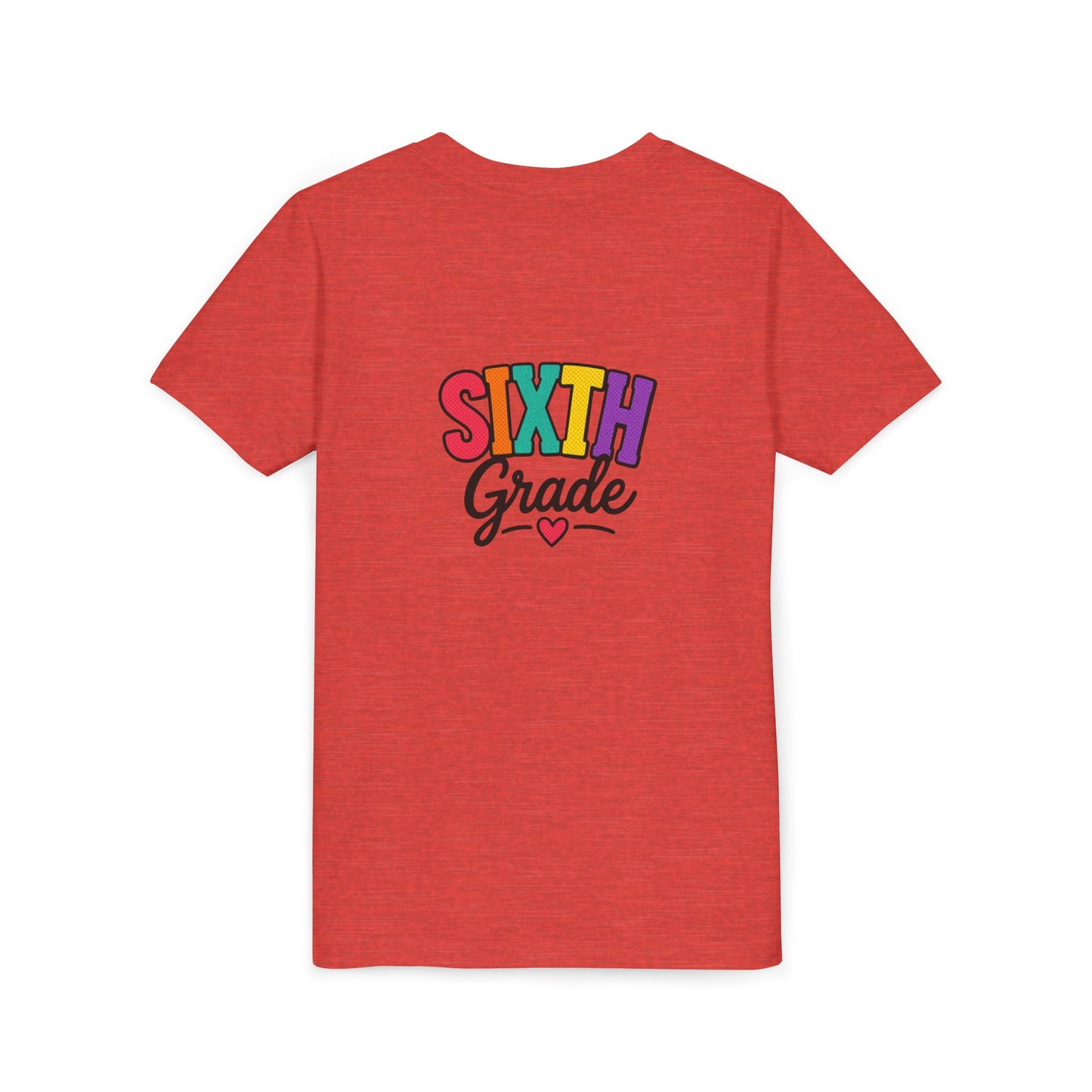 Sixth Grade Youth Tee – Colorful Back to School Shirt