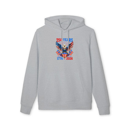 Patriotic Eagle Hoodie — 250 Years 1776–2026 American Flag Design