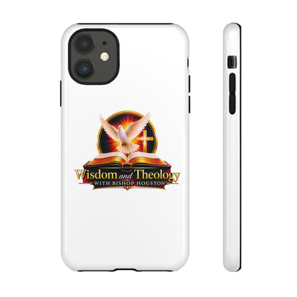 Wisdom and Theology Phone Case — Christian Dove & Cross Protective Tough Case