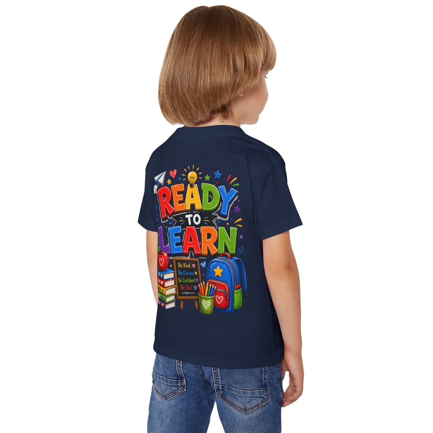 Toddler T-Shirt — "Ready to Learn" Back-to-School Kids Tee