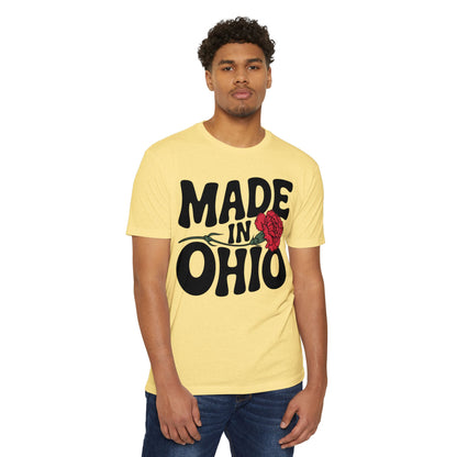 Made in Ohio T-Shirt — Vintage Floral State Pride Tee