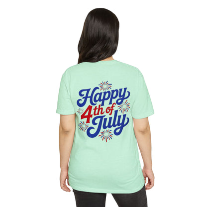 Happy 4th of July T-Shirt — Retro Fireworks Independence Day Tee