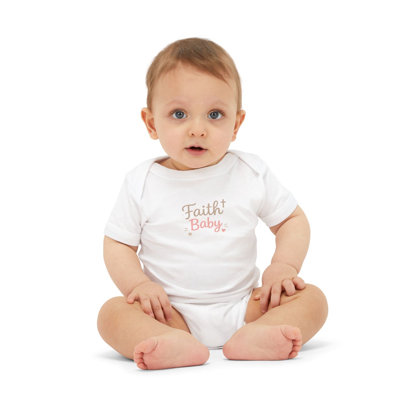 Faith Baby Infant Bodysuit — Religious Newborn One-Piece