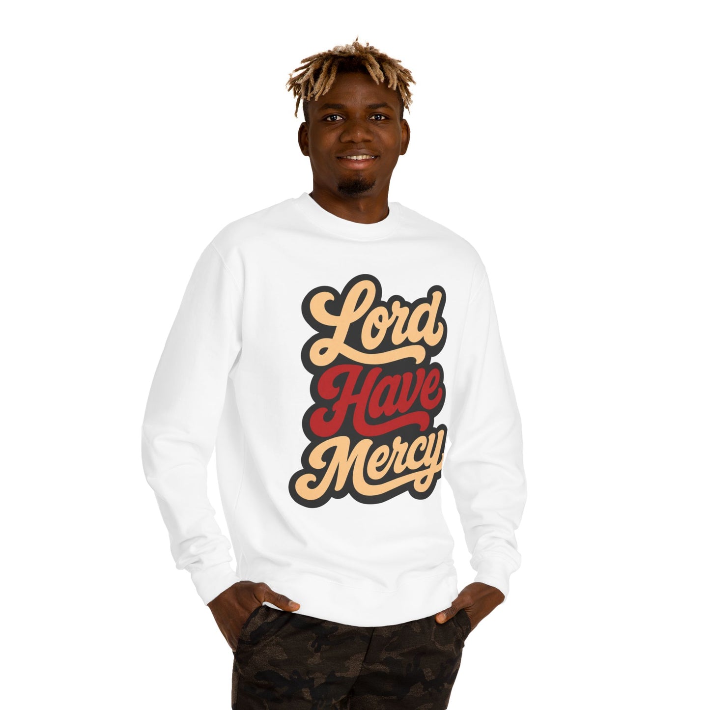 Lord Have Mercy Sweatshirt — Retro Script Graphic Crewneck