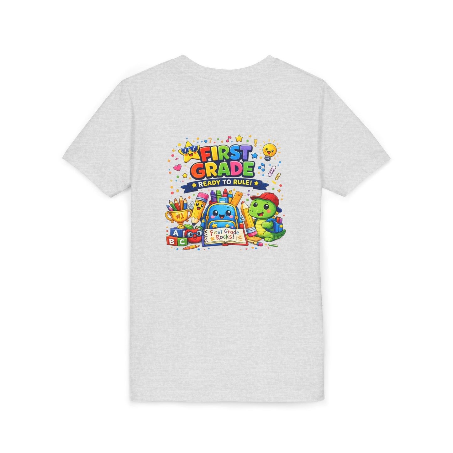 First Grade Youth T‑Shirt – "First Grade Ready to Rule" Cute Back-to-School Tee