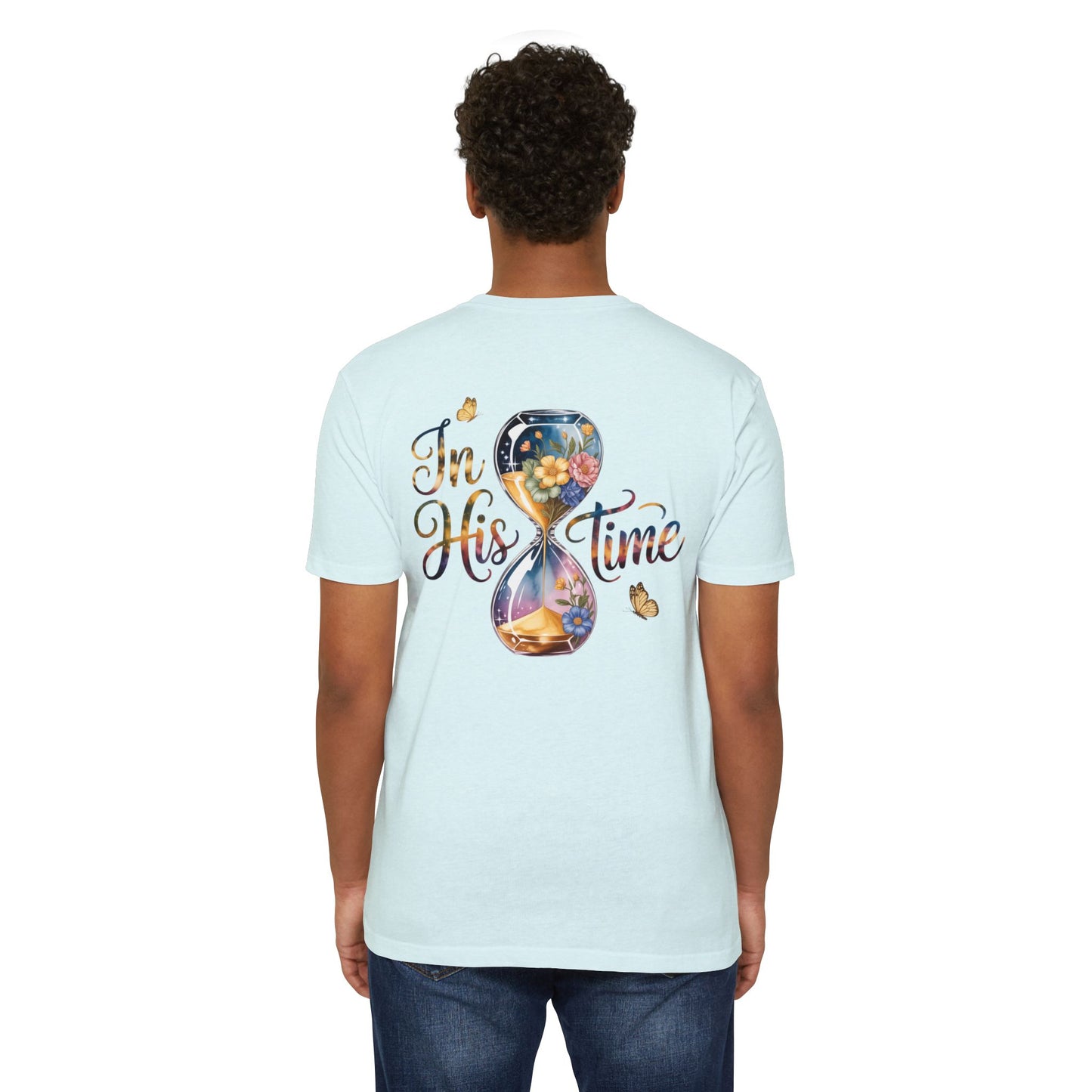 I'm His Time T-Shirt — Inspirational Christian Hourglass Design