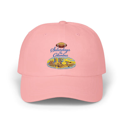 Dad Cap — Saturdays in Columbus Football City Skyline Embroidered Hat