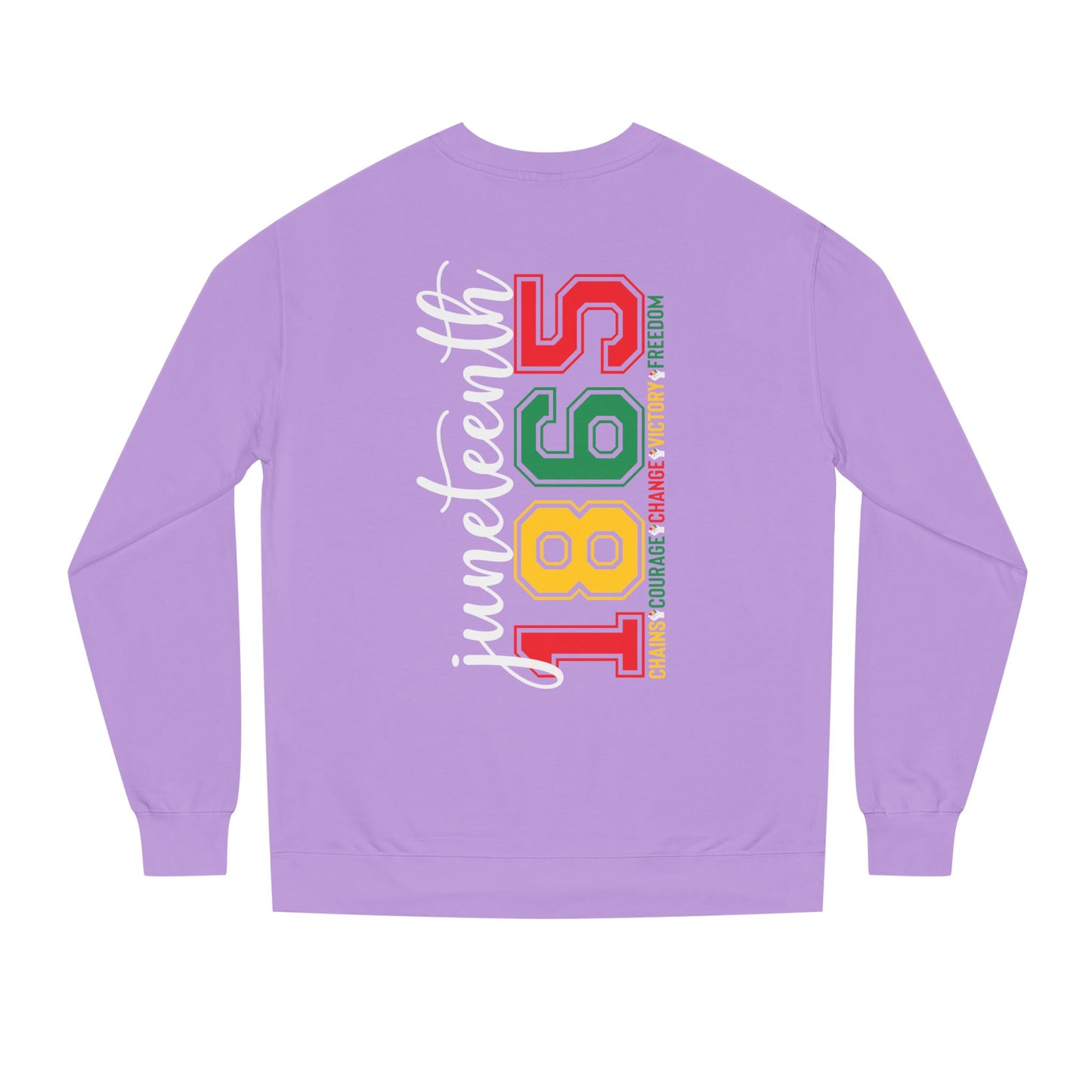 Juneteenth 1865 Crewneck Sweatshirt – Black Liberation Pride Graphic