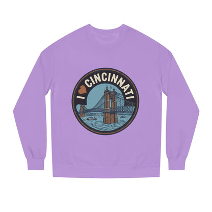 Cincinnati Bridge Crewneck Sweatshirt — I  Cincinnati Graphic