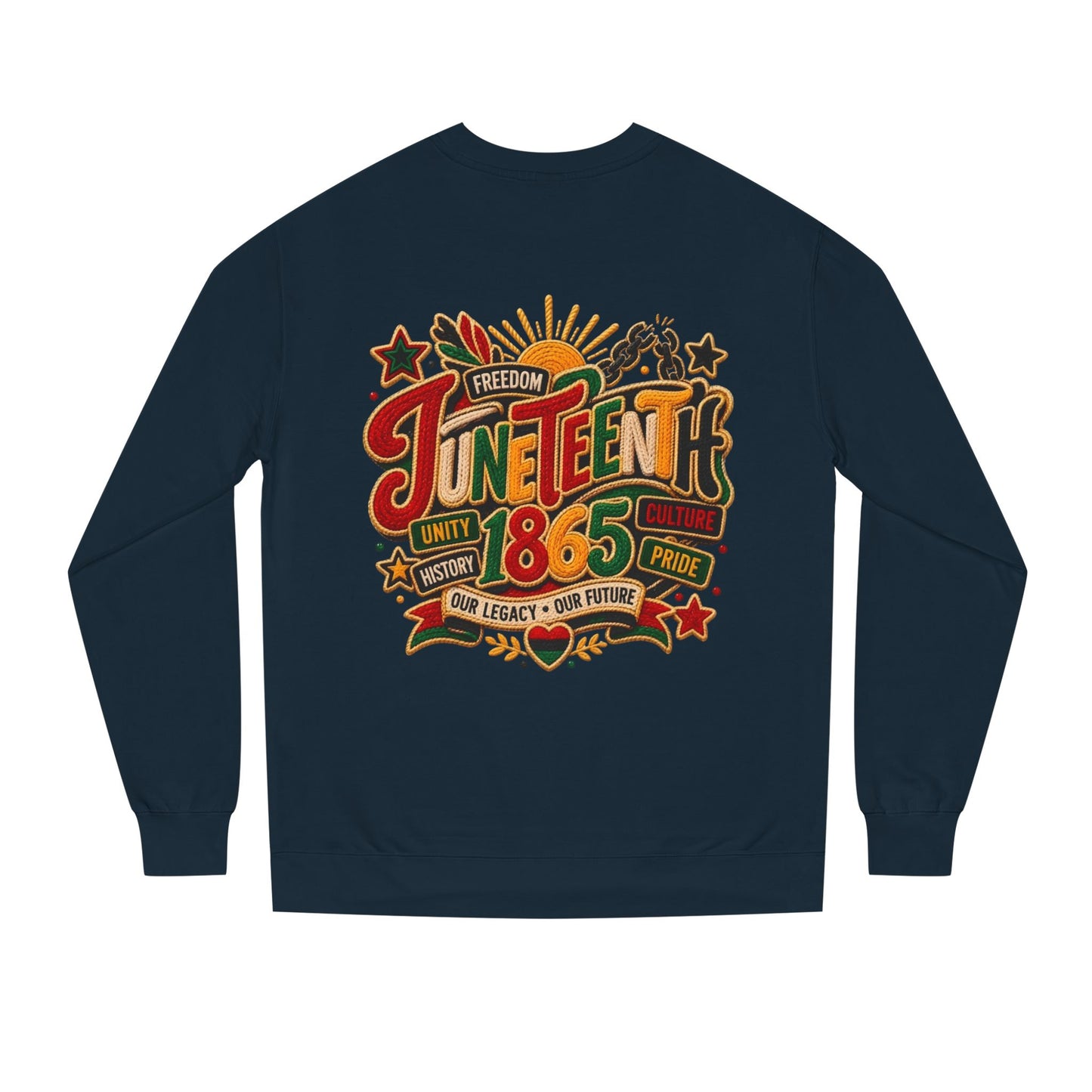 Juneteenth 1865 Sweatshirt — Unity, Freedom & Pride Crewneck