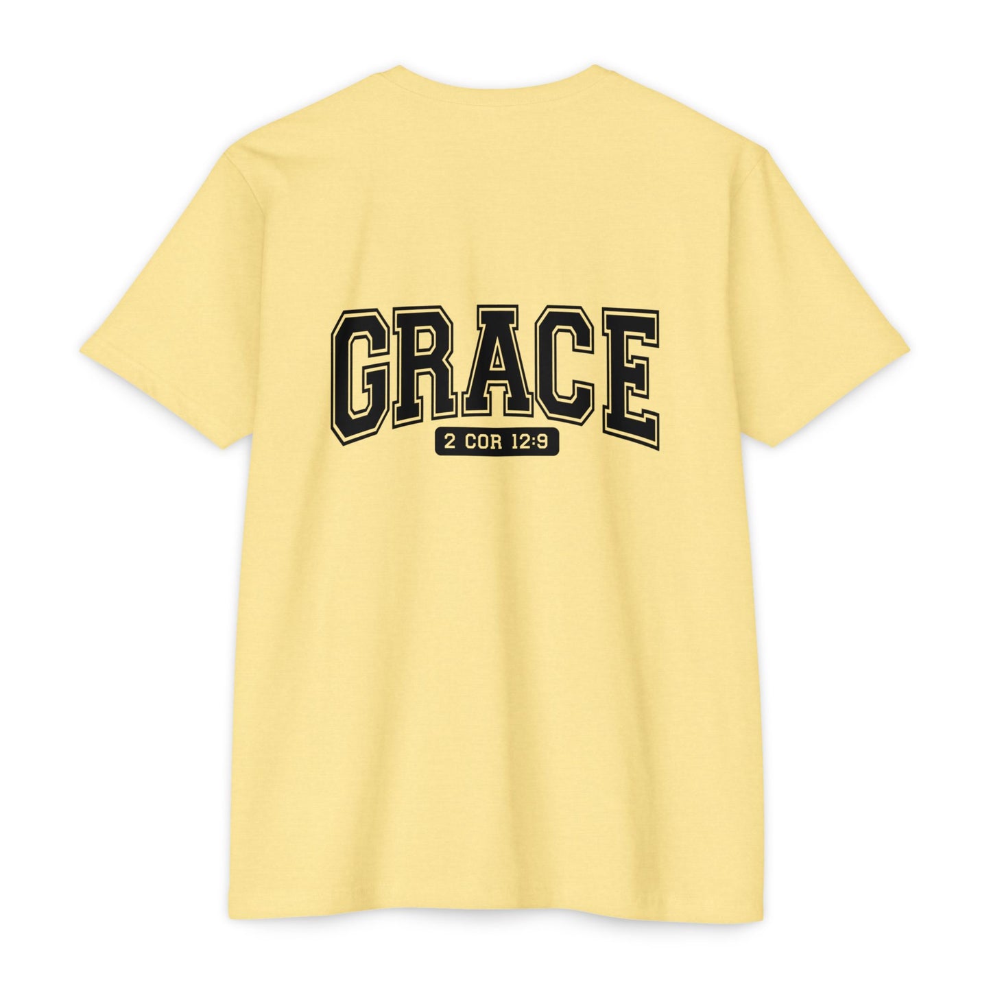 Grace T-Shirt — Faith Graphic Tee ("GRACE" with 2 Cor 12:9)