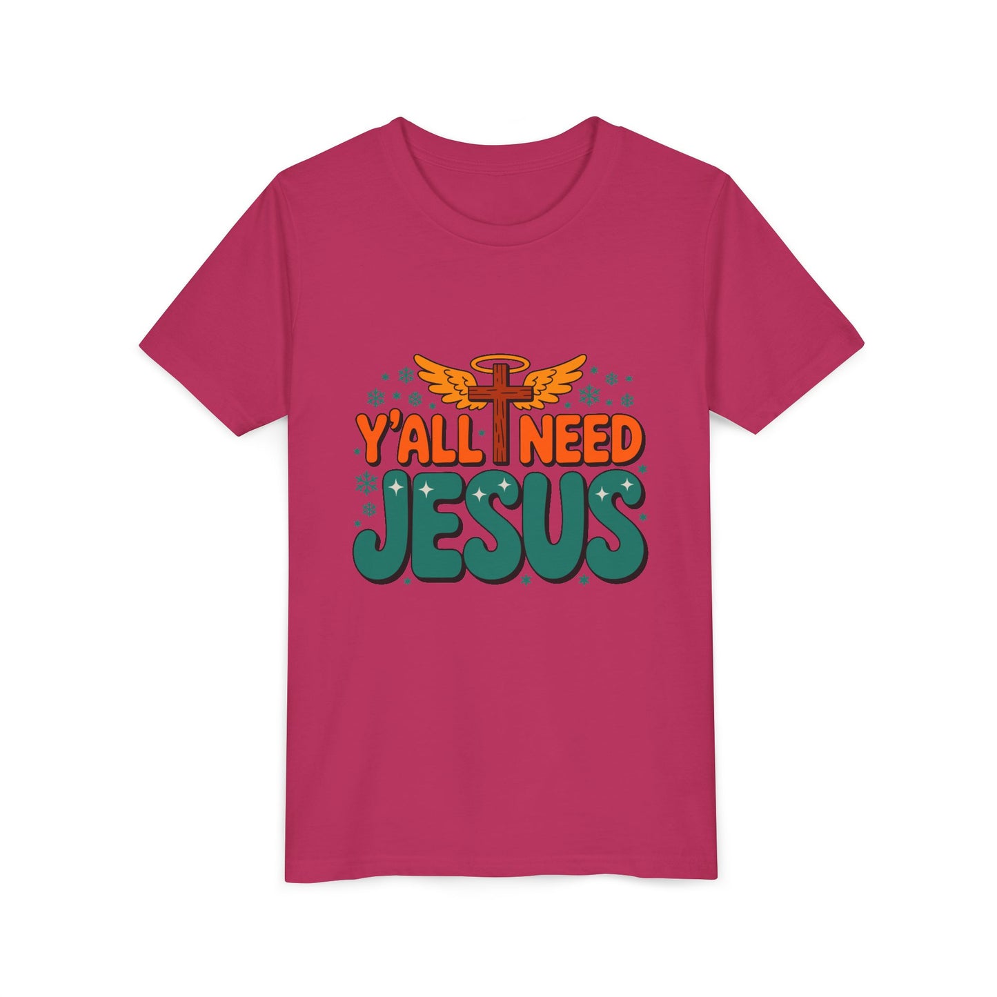 Youth Tee - "Y'all Need Jesus" Gospel Christian Kids Shirt