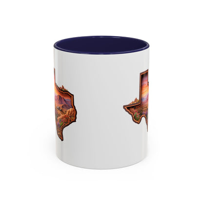 Texas Sunset Accent Coffee Mug – Scenic Lone Star State Landscape (11/15oz)