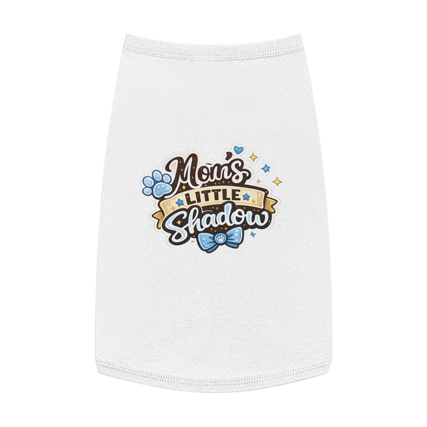Mom's Little Shadow Pet Tank — Cute Paw Print Dog Shirt