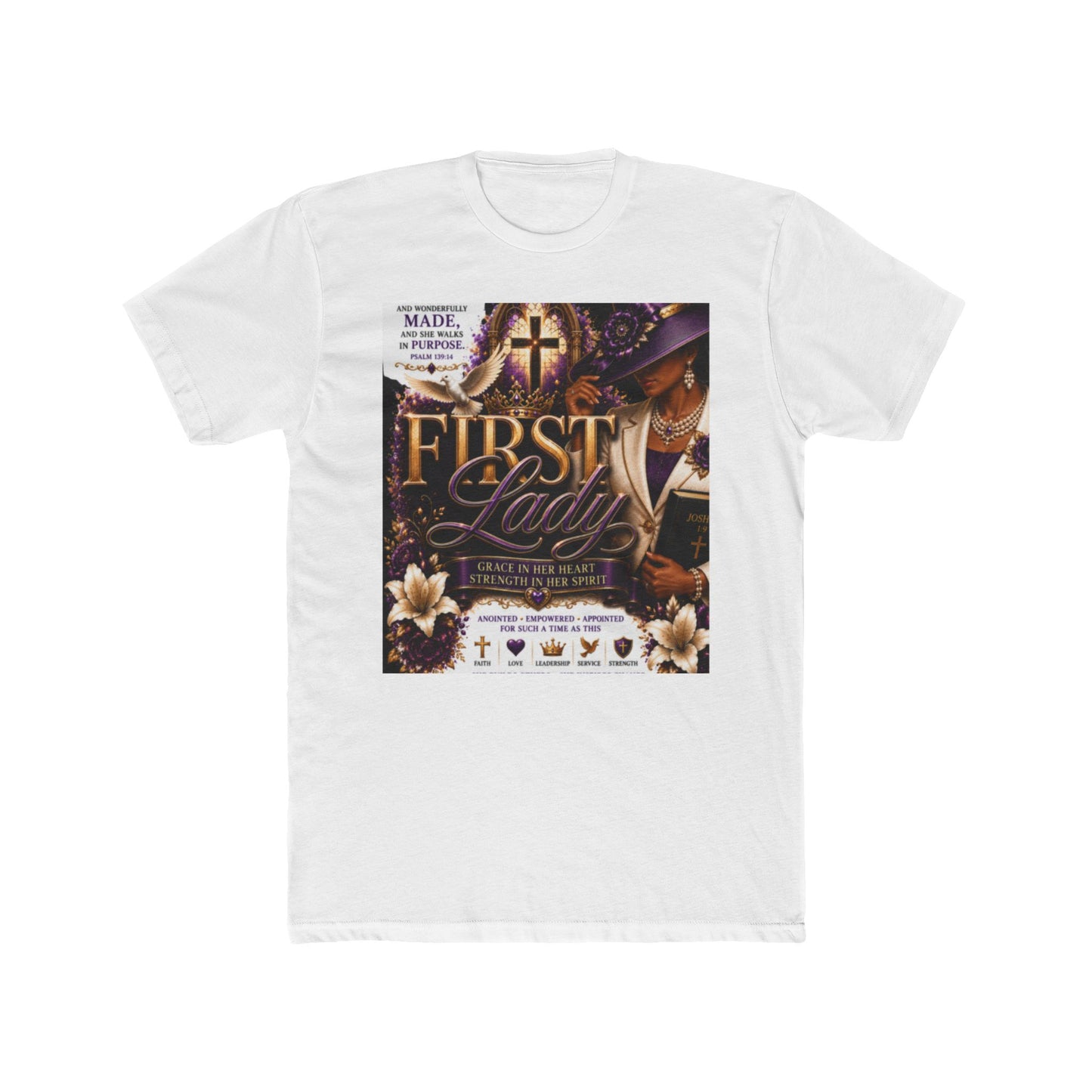 First Lady Church T-Shirt — Inspirational Christian Faith Tee