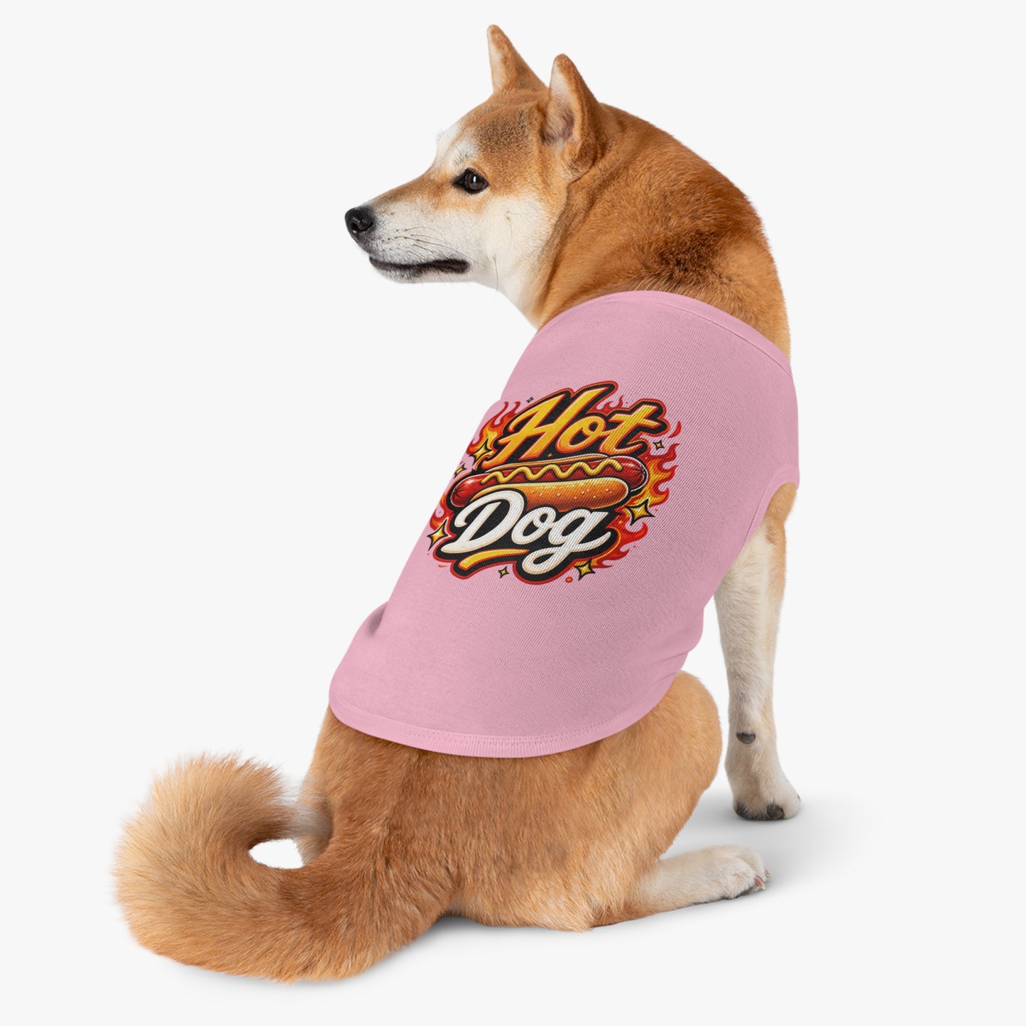 Hot Dog Pet Tank Top — Funny Grilling Graphic Dog Shirt