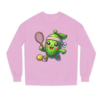 Pickleball Avocado Sweatshirt — Cute Cartoon Pickleball Player Crewneck