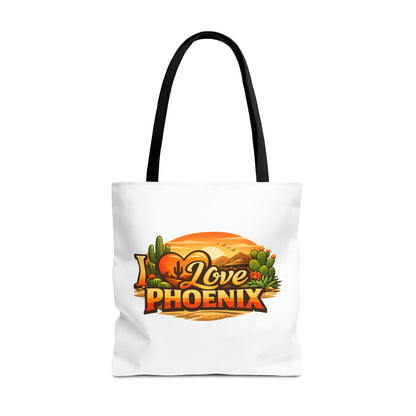 I Love Phoenix Tote Bag – Desert Sunset Illustration