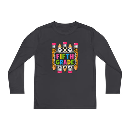 Fifth Grade Pencil Graphic Youth Long Sleeve Tee