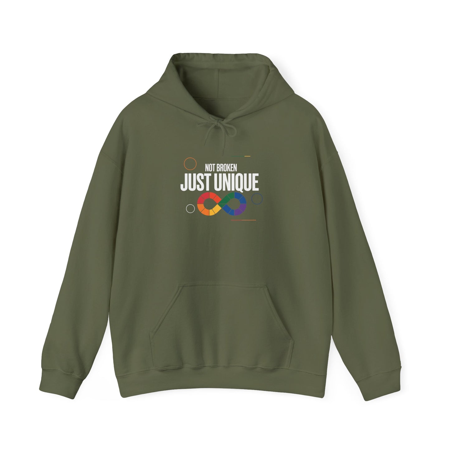 Not Broken Just Unique Hoodie