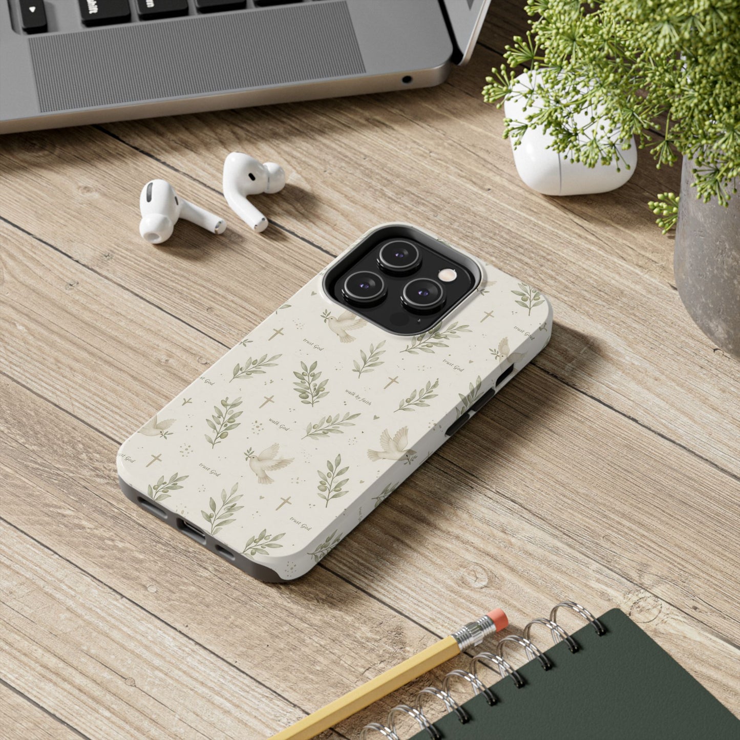 Walk By Faith Phone Case | Christian Floral iPhone Case
