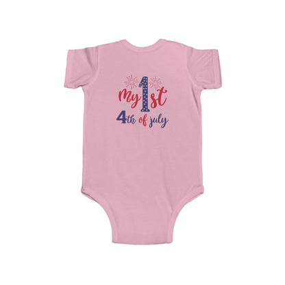 My 1st 4th of July Infant Bodysuit — Baby Independence Day Onesie