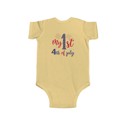 My 1st 4th of July Infant Bodysuit — Baby Independence Day Onesie