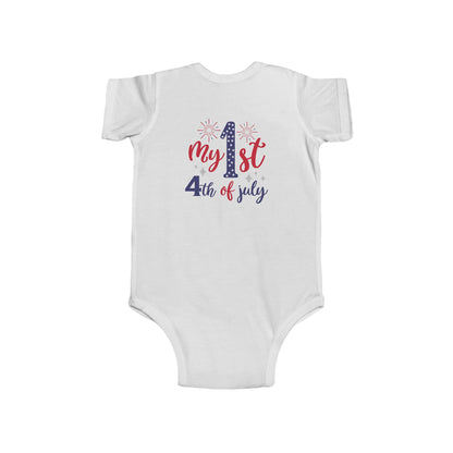 My 1st 4th of July Infant Bodysuit — Baby Independence Day Onesie