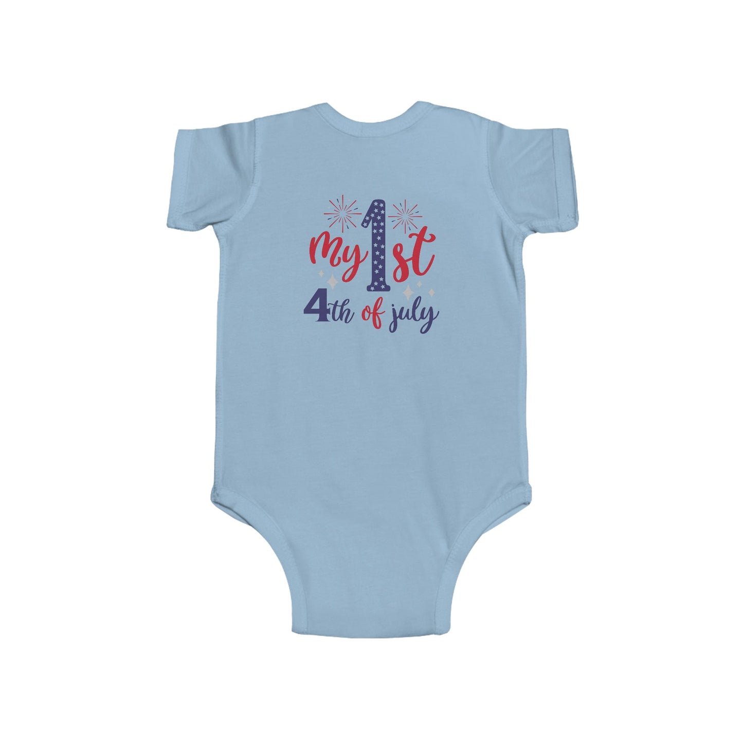 My 1st 4th of July Infant Bodysuit — Baby Independence Day Onesie